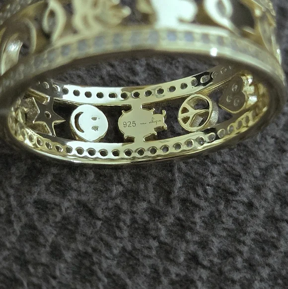 Neo Relique Gold💛 Double✌️ Band Ring💍 with Symbols - NIB - Picture 7 of 16